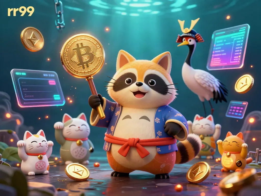 Engage with rr99 and its vibrant gaming scene featuring cheerful tanuki, samurai crane, and fortune cats.
